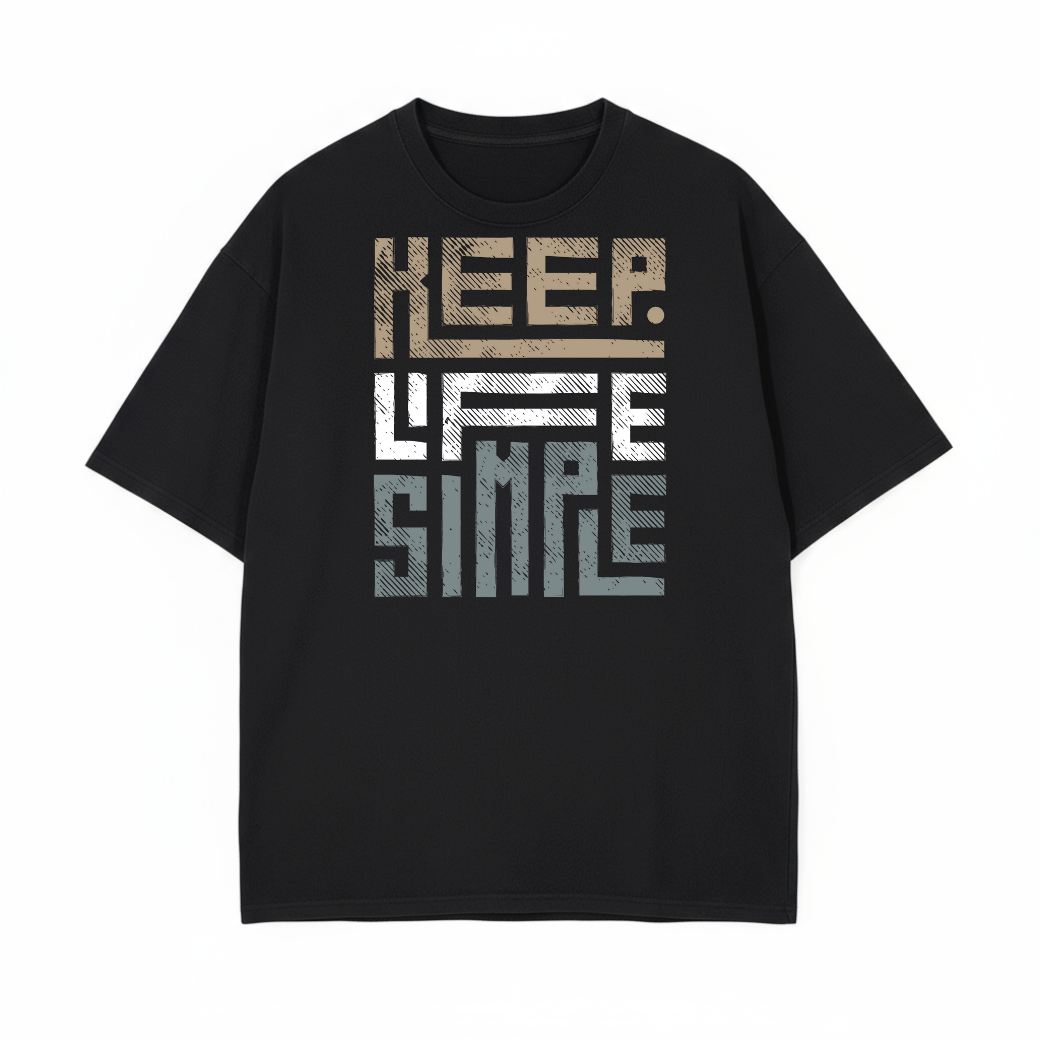 Keep Life Simple : Unisex Oversized T-Shirt Drop Shoulder