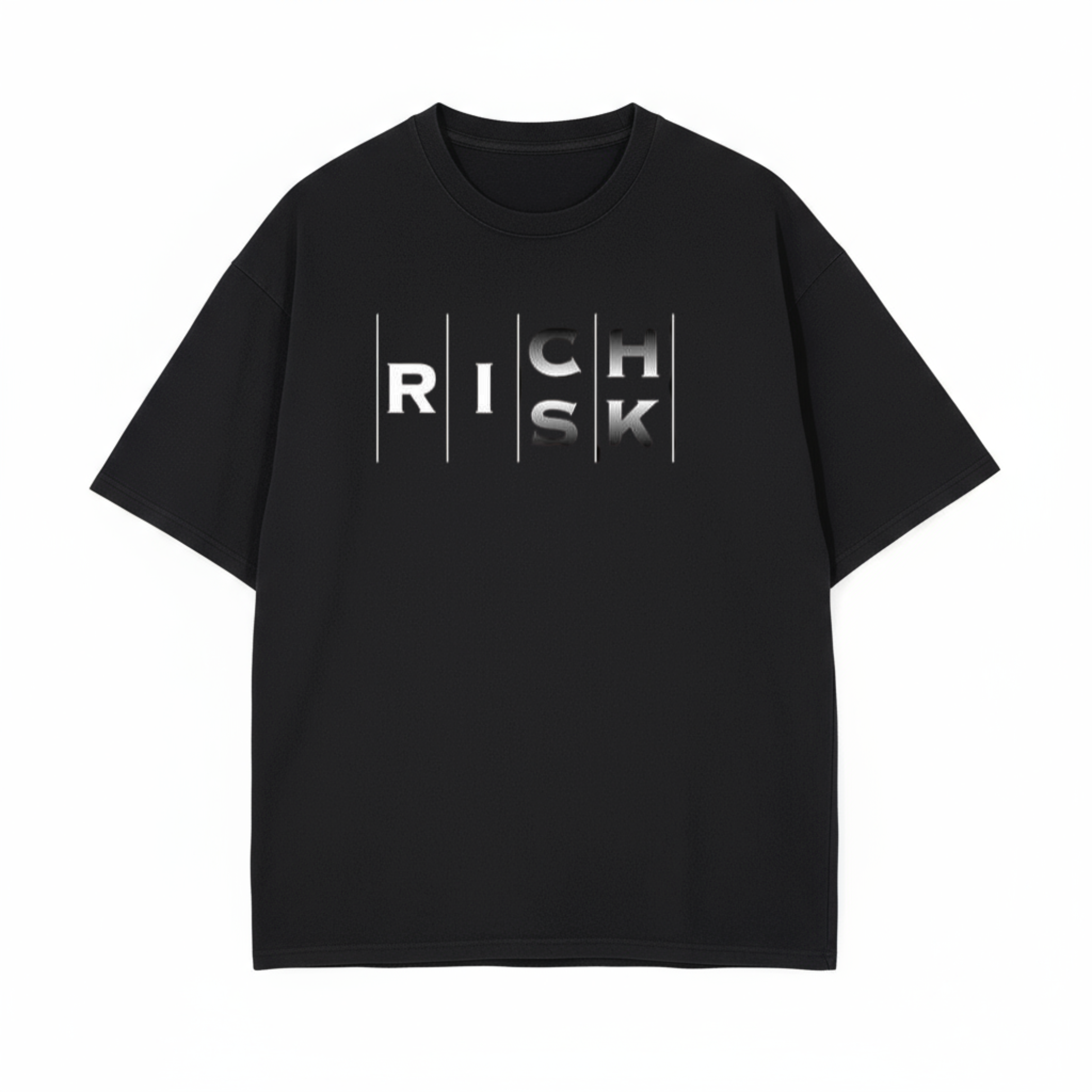 Rich Risk -2 : Unisex Oversized T-Shirt Drop Shoulder