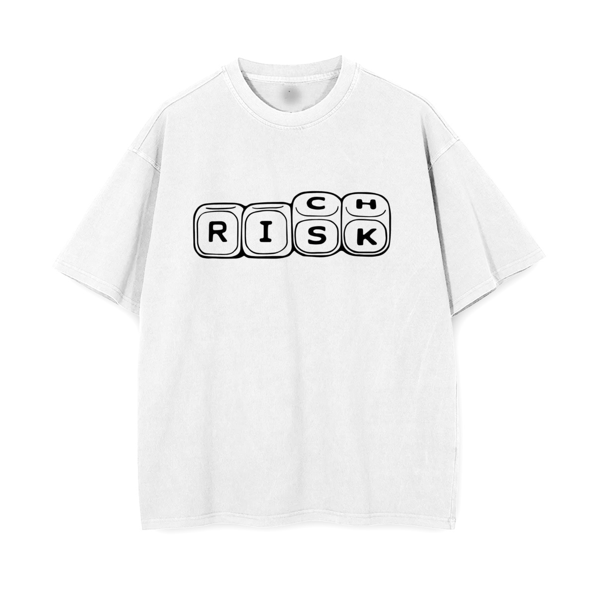 Rich Risk : Unisex Oversized T-Shirt Drop Shoulder